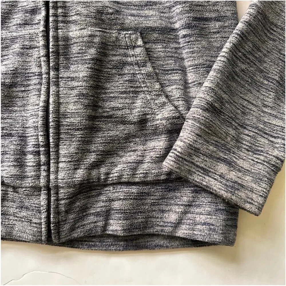 Puma Boys' Large Grey Fleece Full Zip Jacket with Pockets